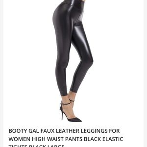 Faux leather leggins